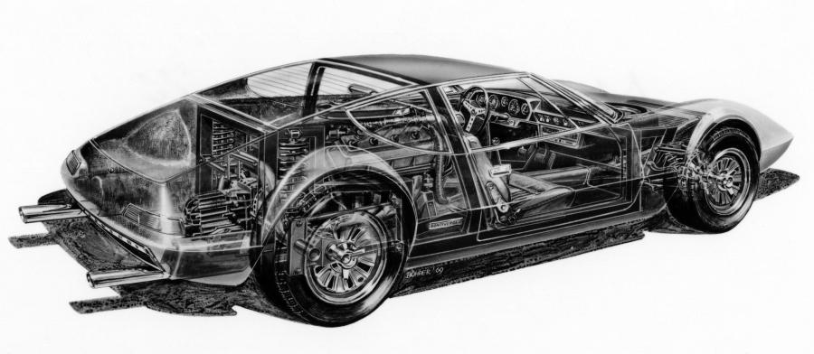Схема Monteverdi Hai 450 SS 1970 года  (фото 1 из 18)